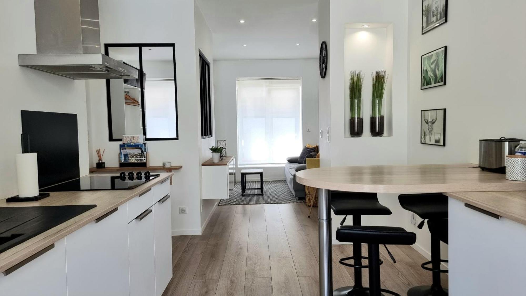 Le P'Tit Atelier, Terrasse Privative Appartement Lorient Buitenkant foto