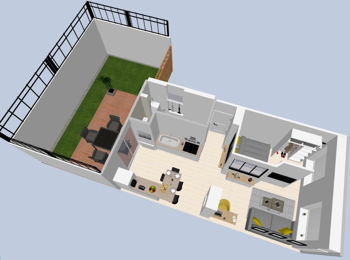 Le P'Tit Atelier, Terrasse Privative Appartement Lorient Buitenkant foto